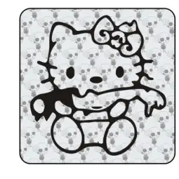 Autocollant Kitty Zombie 2
