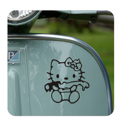 KITTY ZOMBIE Aufkleber