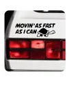 Pegatina MOVING AS FAST I CAN. Pegatinas para Camper y Autocaravana