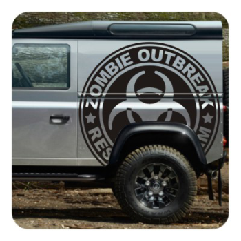 Sticker Zombie Outbreak Response Team