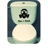 Pegatina MASCARA DE GAS. Pegatinas freaks, pegatinas frikis.