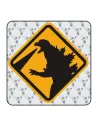 Pegatina CAUTION GODZILLA. Pegatinas freaks, pegatinas frikis.