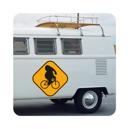 Pegatina CAUTION. Pegatinas freaks, pegatinas frikis.
