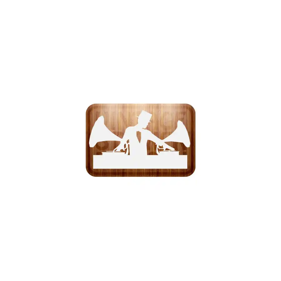 CLASSIC DJ STICKER. BUY VINYL STICKERS.