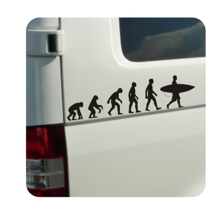 Sticker evolucion surf