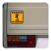 Pegatina KARATE KID ON BOARD. Pegatinas freaks, pegatinas frikis.