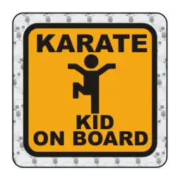 Autocollant Karate Kid On Board 2