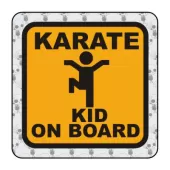 Sticker Karate Kid On Board 2