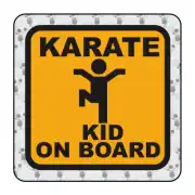 Pegatina KARATE KID ON BOARD. Pegatinas freaks, pegatinas frikis.