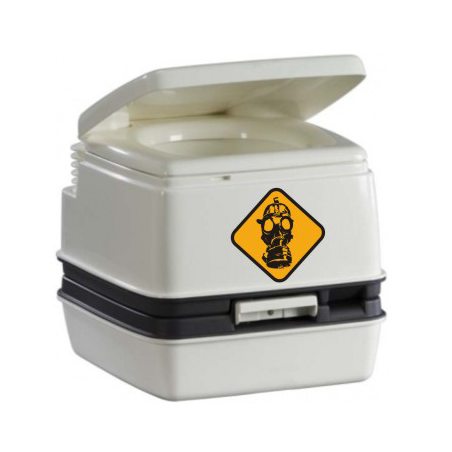 Sticker gas mask