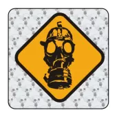 Sticker gas mask 2