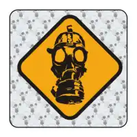 GAS MASK Aufkleber 2