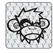 Affe Aufkleber 2