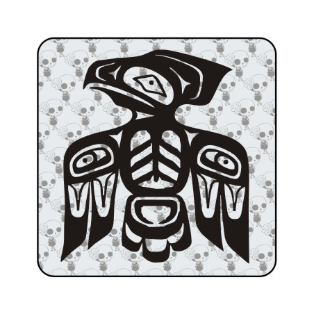 Sticker aguila maya