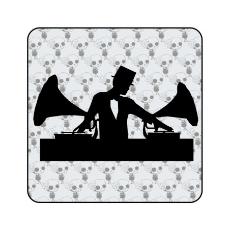 Pegatina CLASSIC DJ. Pegatinas freaks, pegatinas frikis.