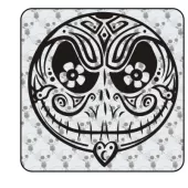 Pegatina de vinilo JACK SKELETON SUGAR SKULL 2