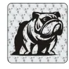 Sticker bulldog