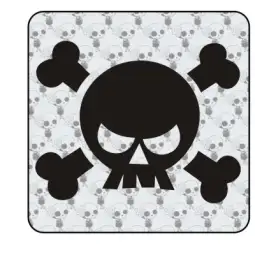 Sticker calavera 2