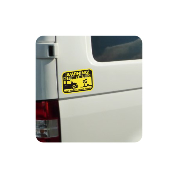 Sticker don t mess with my van