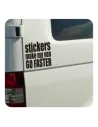 Pegatina STICKERS MAKE MY VAN GO FASTER. Pegatinas para Camper