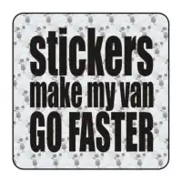 Autocollant stickers make my van go faster 2
