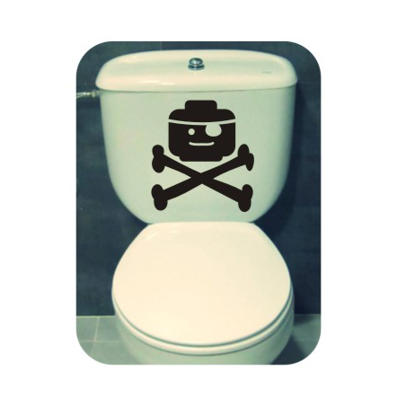 Pegatina LEGO PIRATA. Pegatinas freaks, pegatinas frikis.