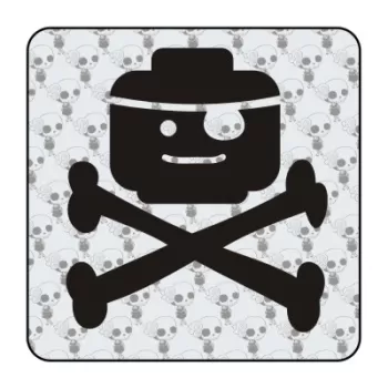 Sticker Lego pirata