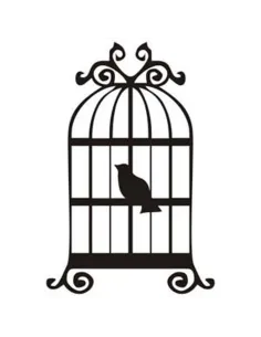 Old School Tattoo Caged Bird
