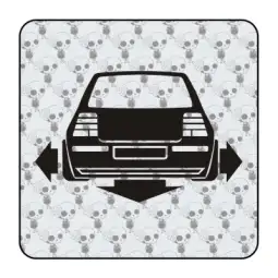 Autocollant vw golf low 2