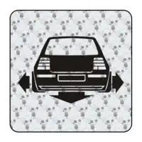 Autocollant vw golf low 2