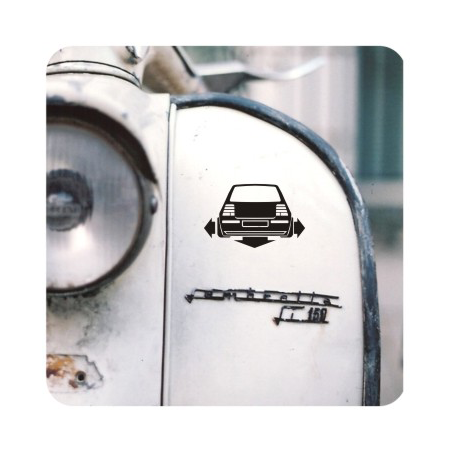 Pegatina VW GOLF LOW. Pegatinas para tu volkswgen