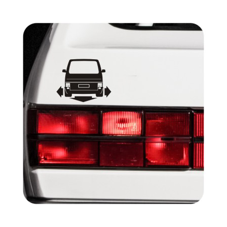 Autocollant vw t4 low