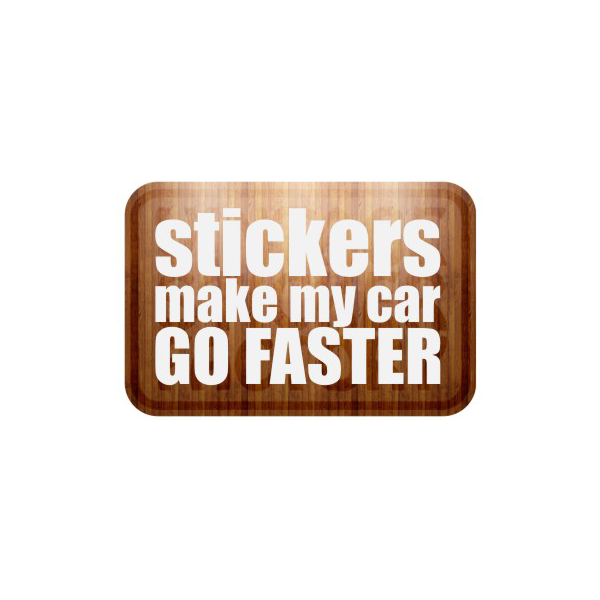 Sticker stickers make my car go faster