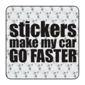 Sticker stickers make my car go faster 2