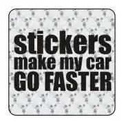 Sticker stickers make my car go faster