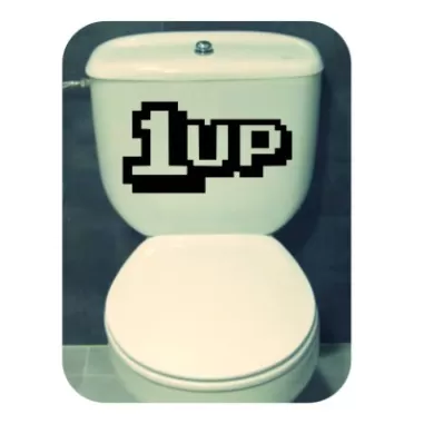 1UP Aufkleber