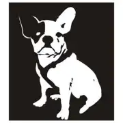 Sticker bulldog frances