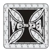 VESPA MALTERSERKREUZ Aufkleber 2