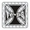 Autocollant cruz de malta vespa