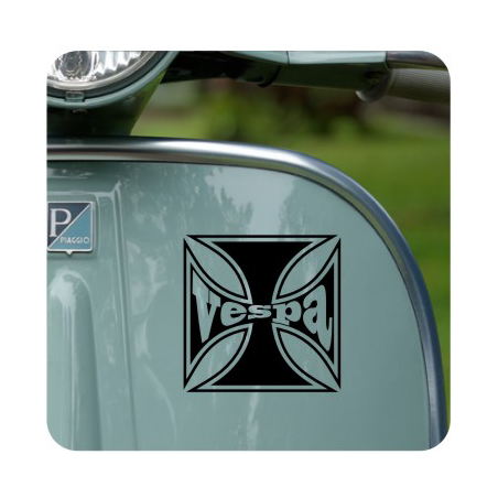 Sticker cruz de malta vespa