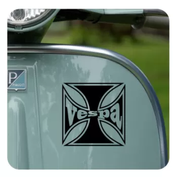 Sticker cruz de malta vespa