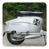 Autocollant cruz de malta lambretta