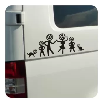 Pegatina VW FAMILY. Pegatinas para tu volkswgen