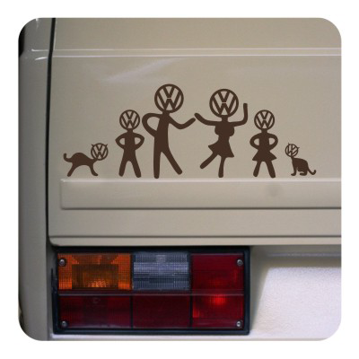 vw family stickers