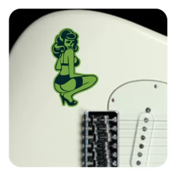 Sticker pin up zombie