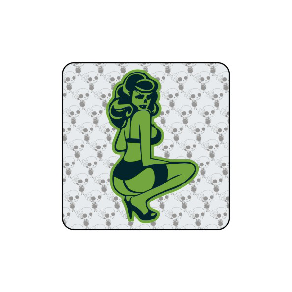 Pegatina PIN UP ZOMBIE. Pegatinas freaks, pegatinas frikis.