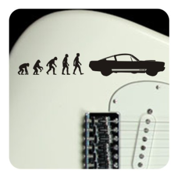 Sticker evolucion mustang