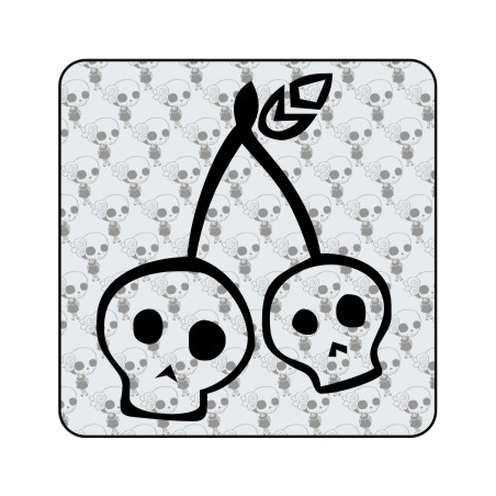 Pegatina de vinilo CHERRY SKULL