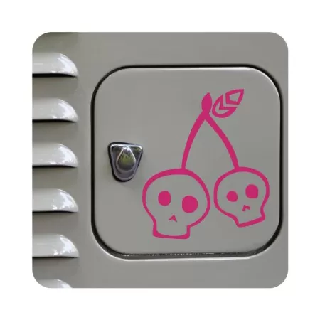 Sticker cherry skull