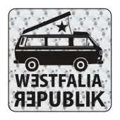 Pegatina WESTFALIA REPUBLIK. Pegatinas para Camper y Autocaravana 2